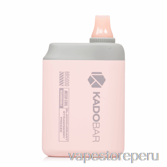 Vape Recargable Kado Bar Br5000 Desechable Grosella Negra Fresa Congelar